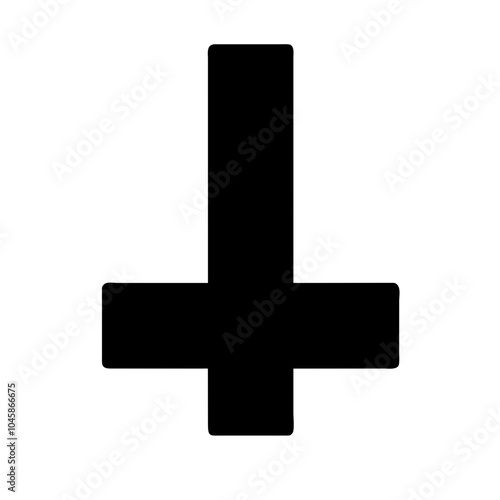Symbol representing inverted cross icon