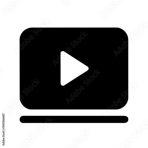 Button icon to stop video playback