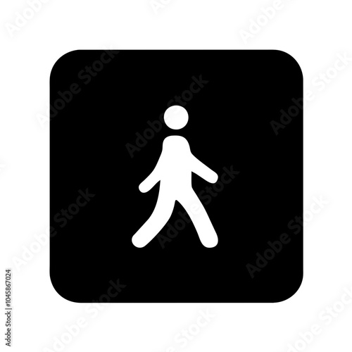 Icon representing the action of walking