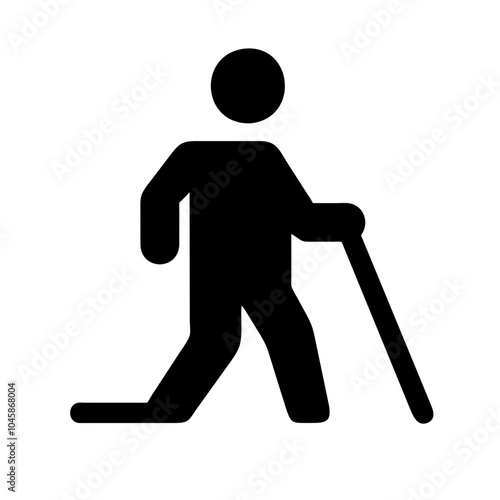 Icon representing the action of walking