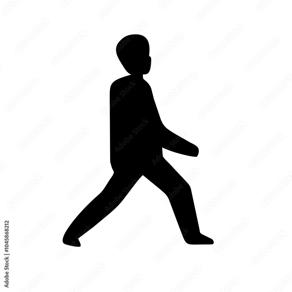 Icon representing the action of walking Icon representing the action of walking