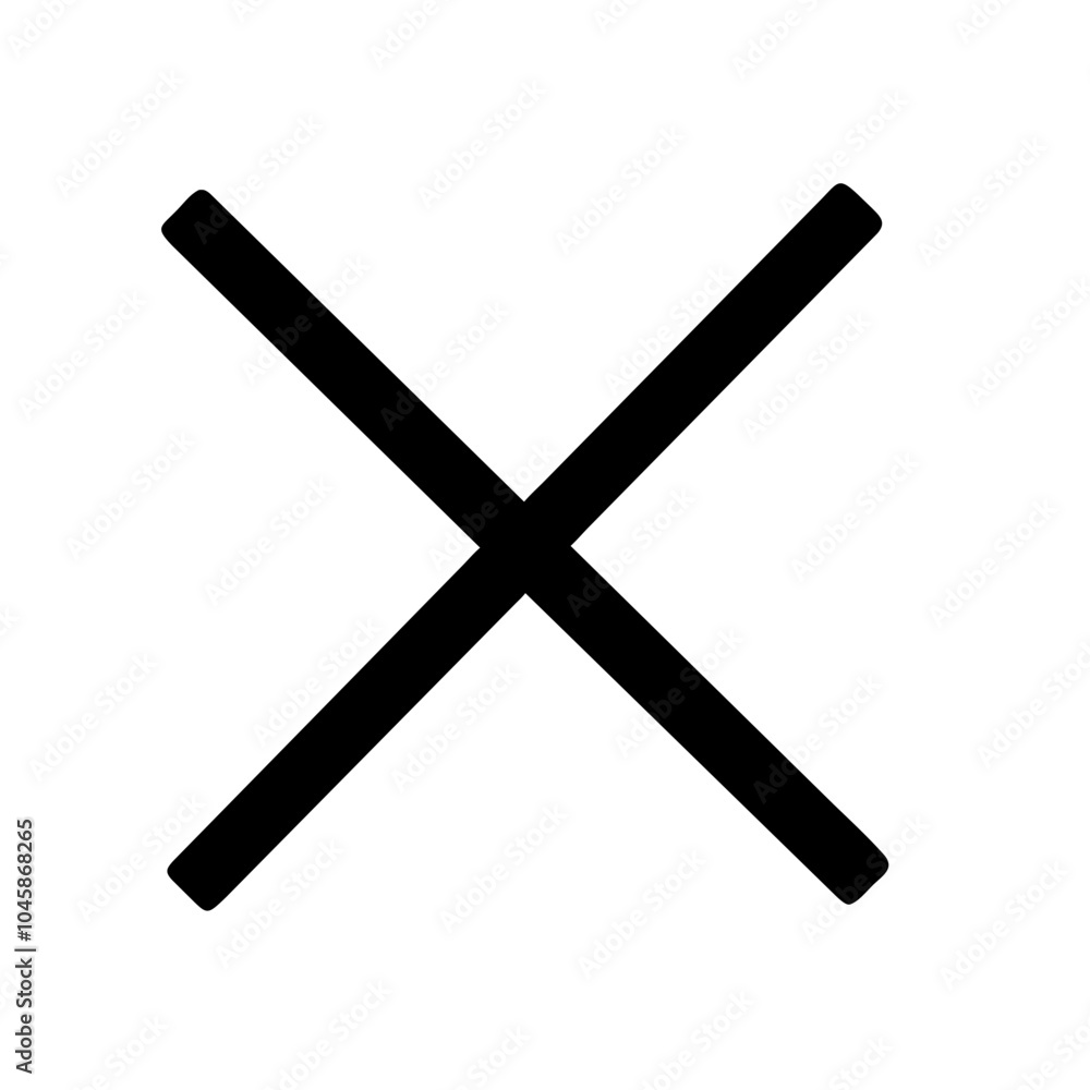 Icon representing close or cancel action Icon representing close or cancel action