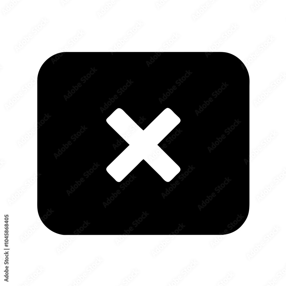 Obraz premium Icon representing close or cancel action
