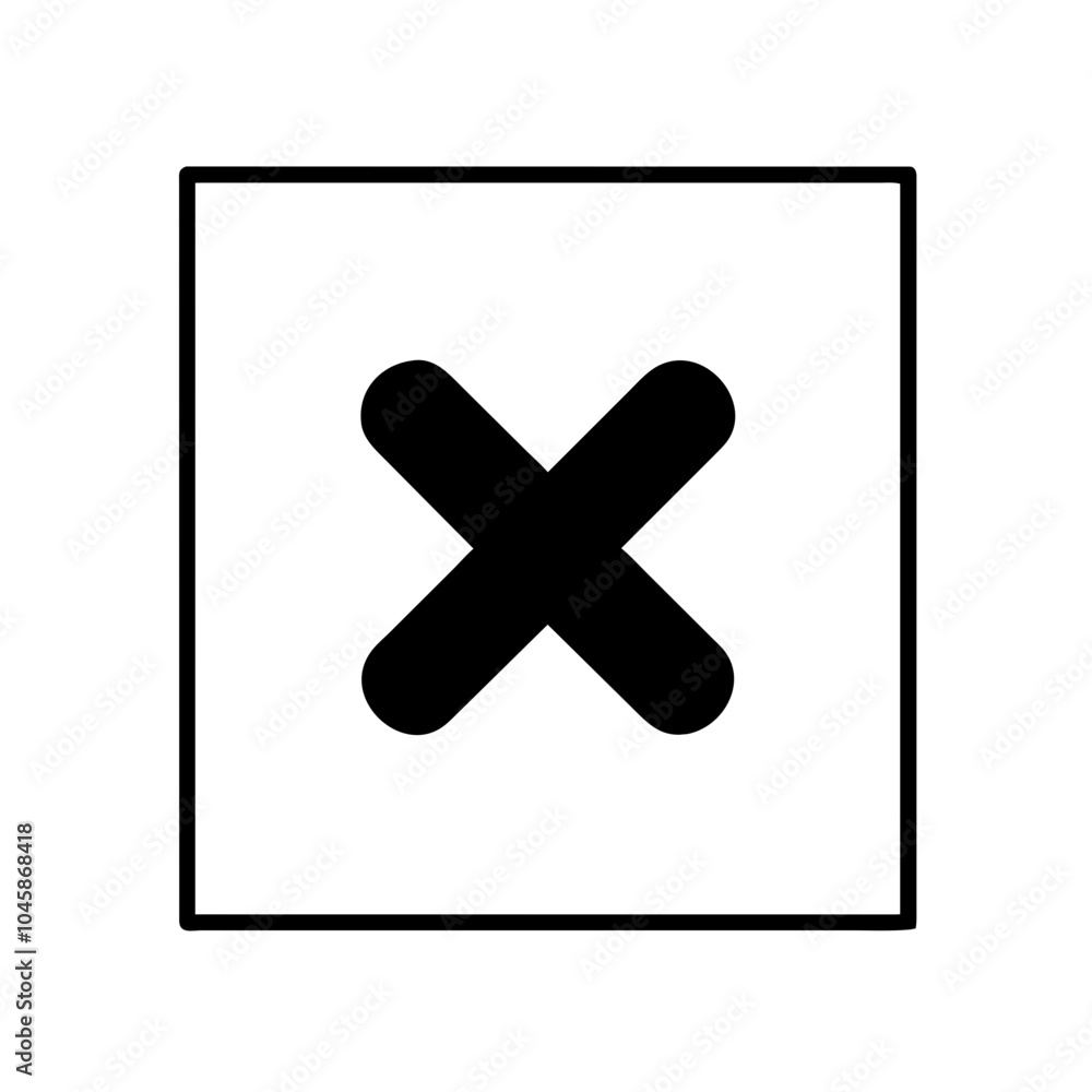 Icon representing close or cancel action Icon representing close or cancel action