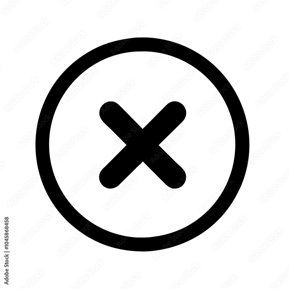 Obraz premium Icon representing close or cancel action