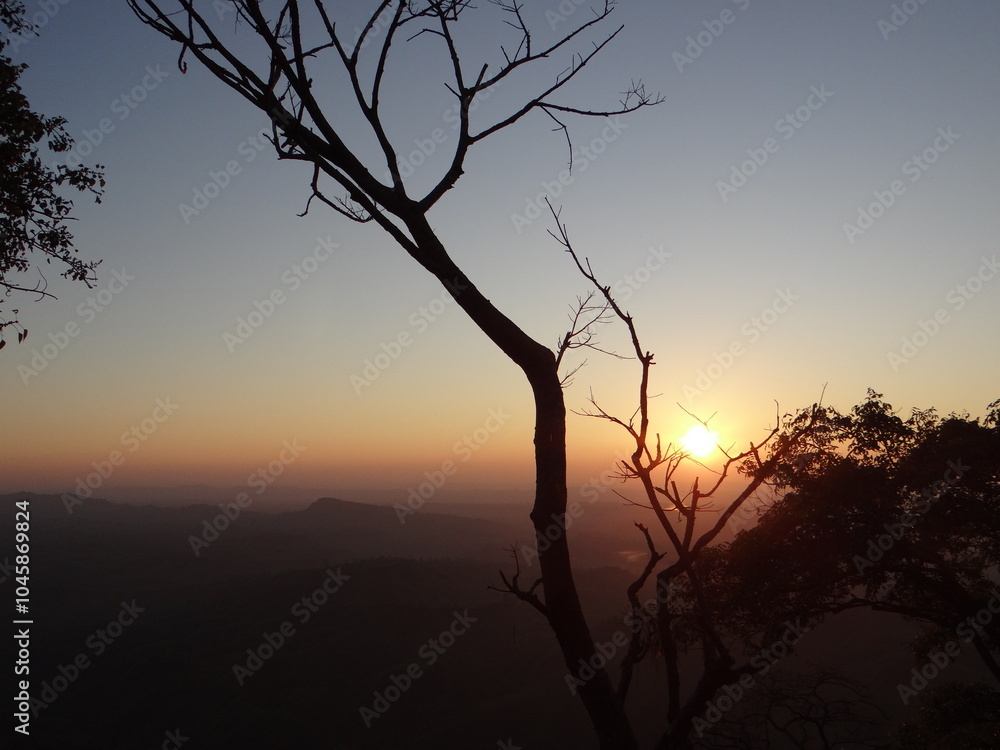 Sunset Serenity: Captivating Hillside Views in Breathtaking Landscape Sunset Serenity: Captivating Hillside Views in Breathtaking Landscape