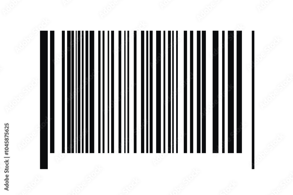 Barcode isolated on white background. Code stripes sticker. Barcode labels, customers qr code Barcode isolated on white background. Code stripes sticker. Barcode labels, customers qr code