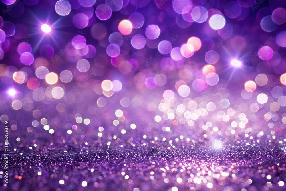 Soft dreamy background of violet glitter defocused twinkly lights Soft dreamy background of violet glitter defocused twinkly lights