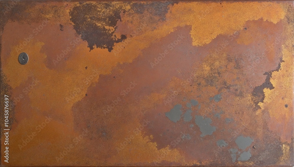 Grunge rusty orange brown metal corten steel stone background