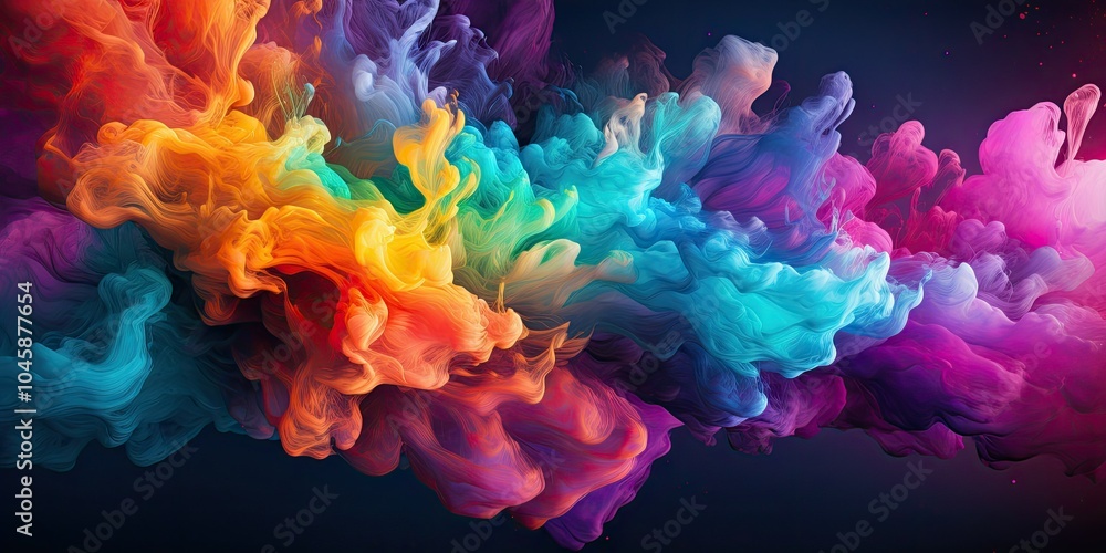 Abstract colorful smoke Abstract colorful smoke