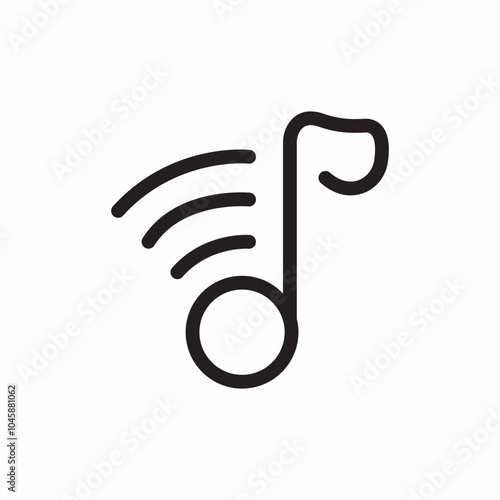music note icon sign vector