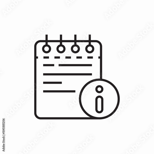 note information icon sign vector