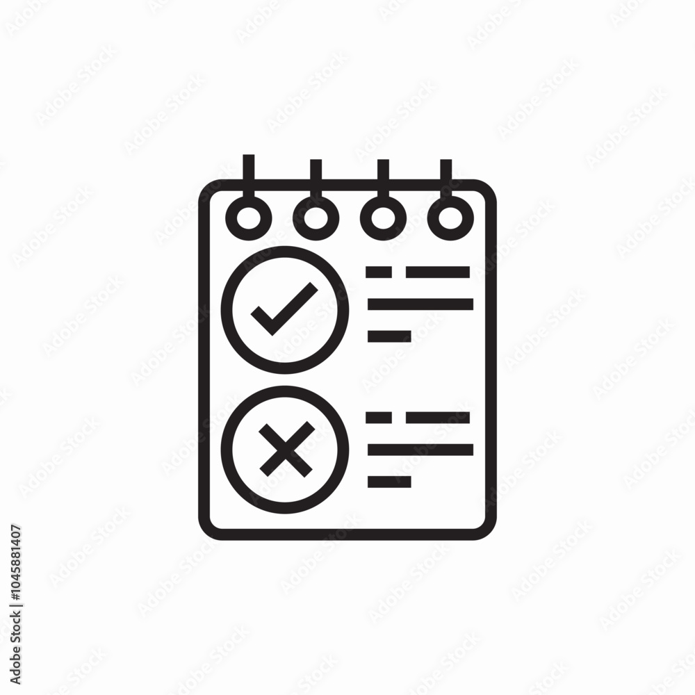notepad check mark icon sign vector notepad check mark icon sign vector