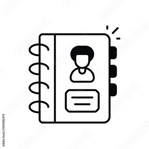 Address Book vector icon