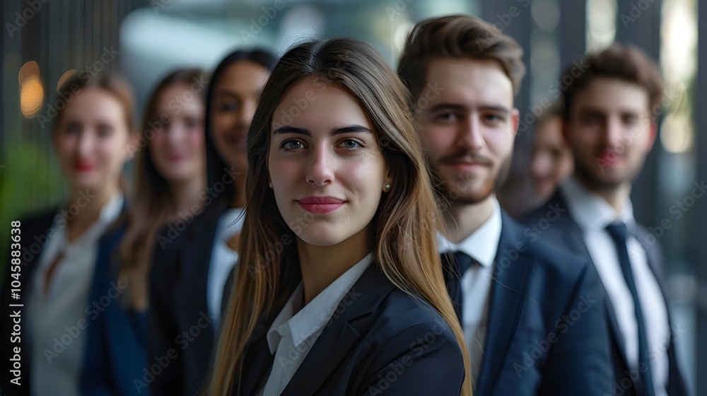 Obraz premium Hyper-Detailed Business Group Portrait Techniques for Capturing Dynamic Personalities in