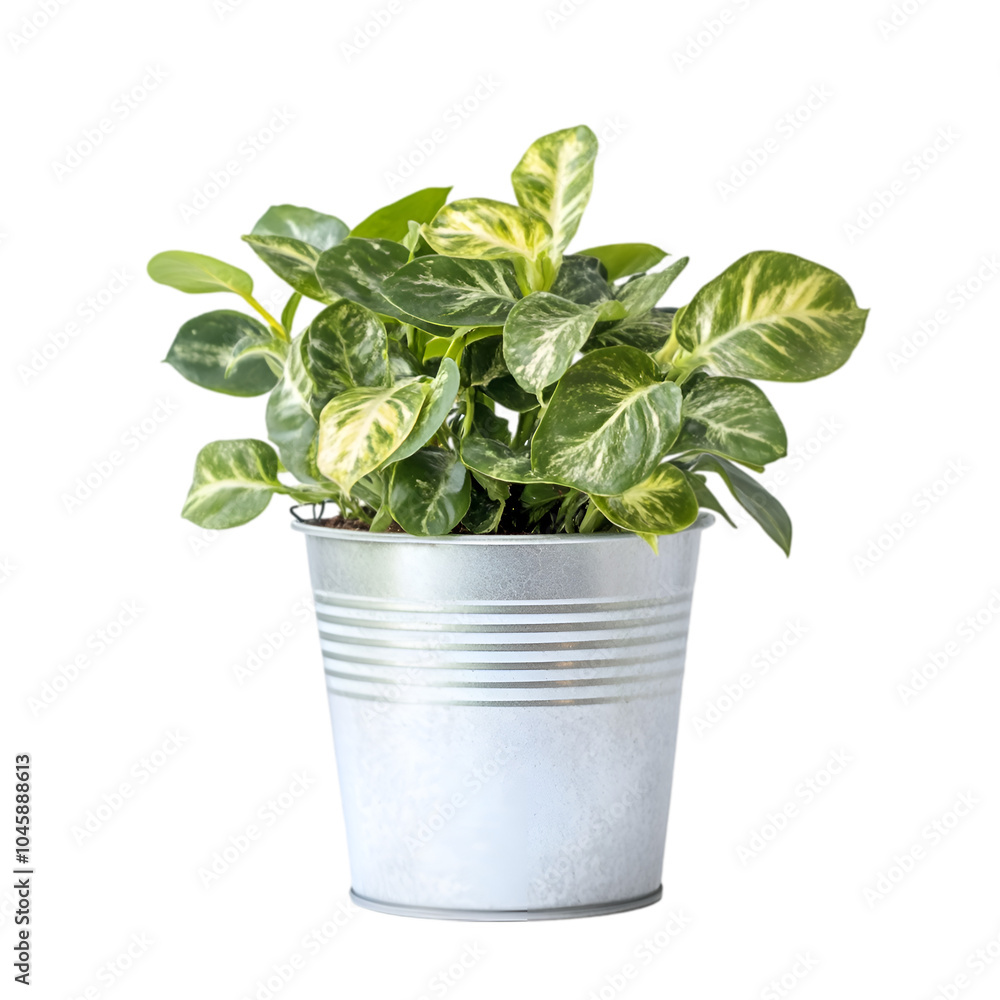 Epipremnum aureum in a metal pot, isolated on a transparent background. Showcases the plant's trailing vines and vibrant green leaves for botanical and interior design presentations. Epipremnum aureum in a metal pot, isolated on a transparent background. Showcases the plant's trailing vines and vibrant green leaves for botanical and interior design presentations.