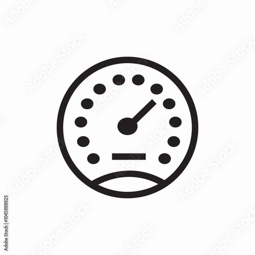 speedmeter speed icon sign vector