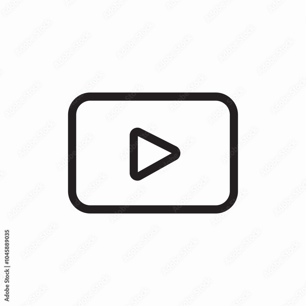 video player icon sign vector video player icon sign vector