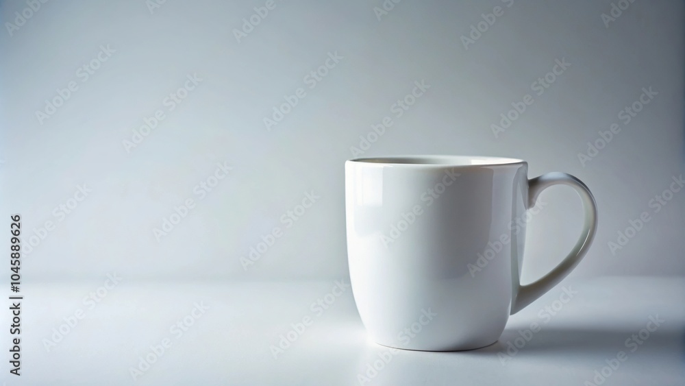 Obraz premium Soft focus on white mug with surrounding items