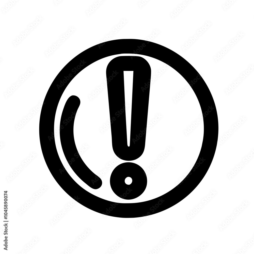 Exclamation mark indicating emphasis or alert Exclamation mark indicating emphasis or alert