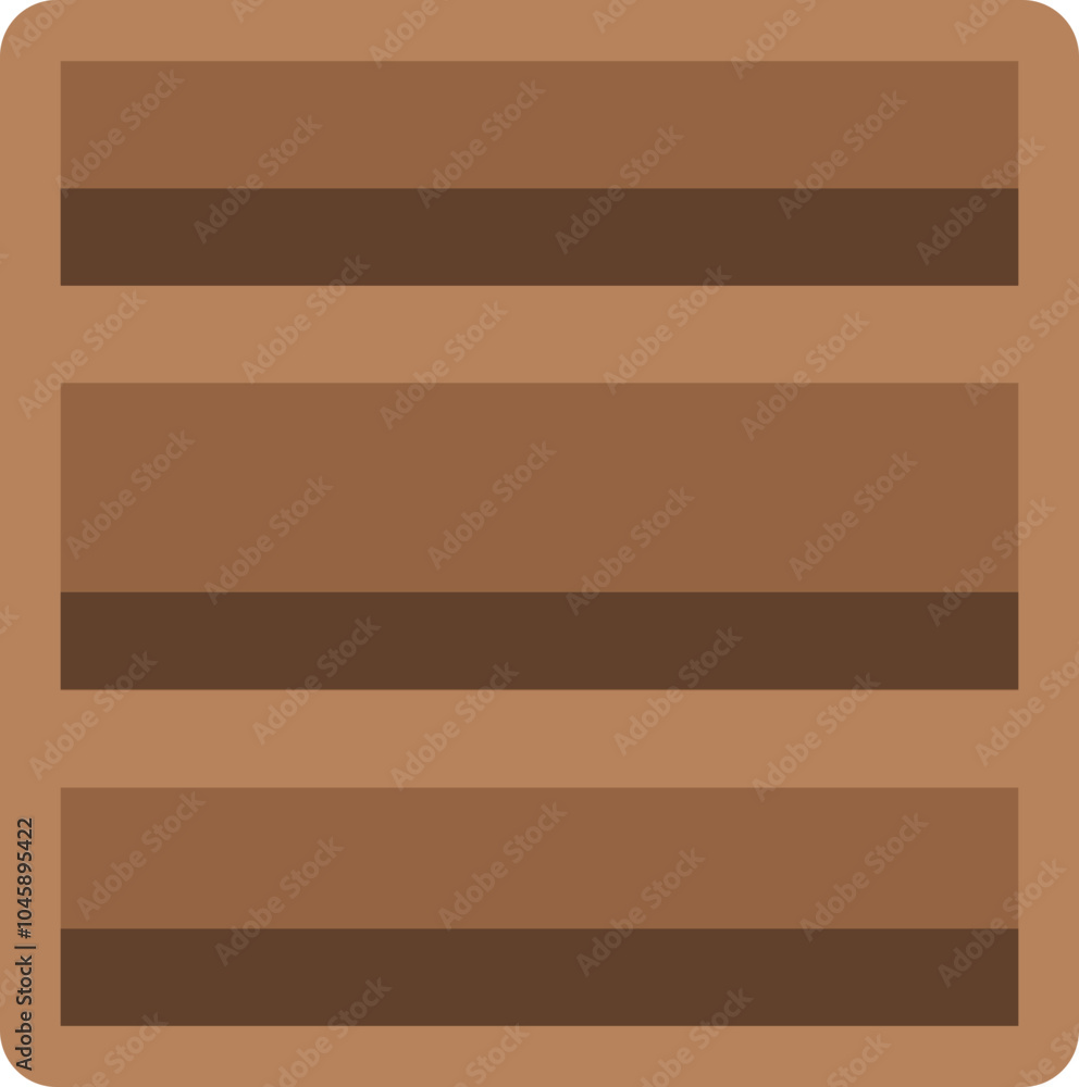 Obraz premium Empty Wooden Shelves