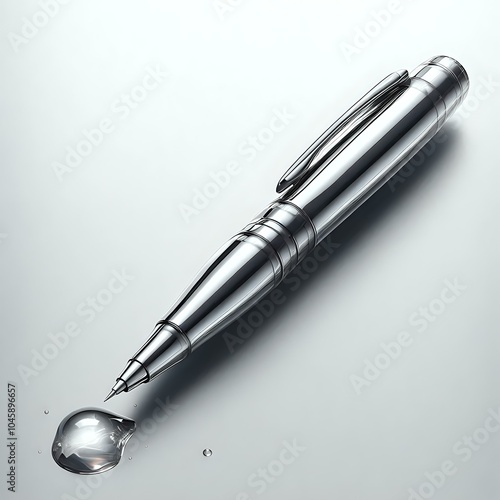 Wallpaper Mural fountain pen on white background Torontodigital.ca