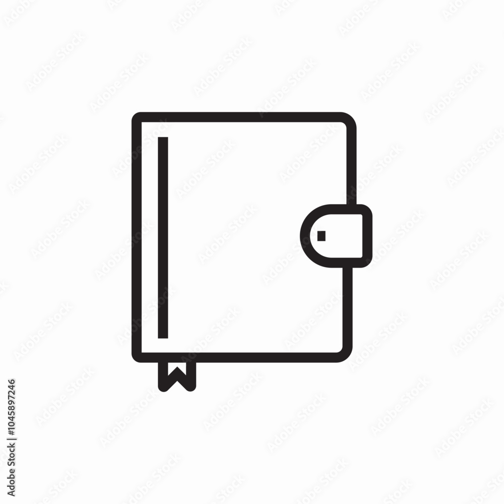notebook notepad icon sign vector notebook notepad icon sign vector
