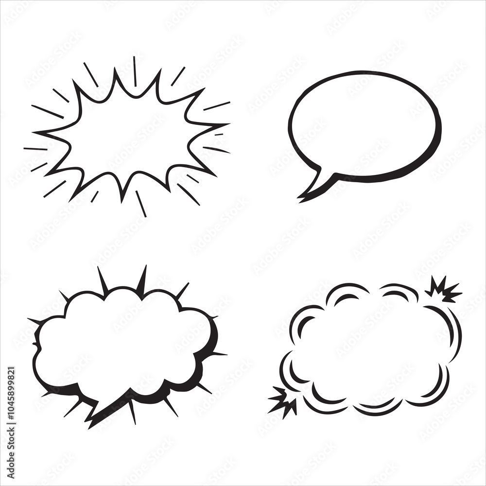 Trendy babble chat icon vector template logo collection Trendy babble chat icon vector template logo collection