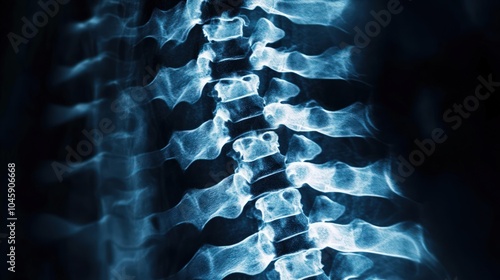 Back pain with a human spine X-ray