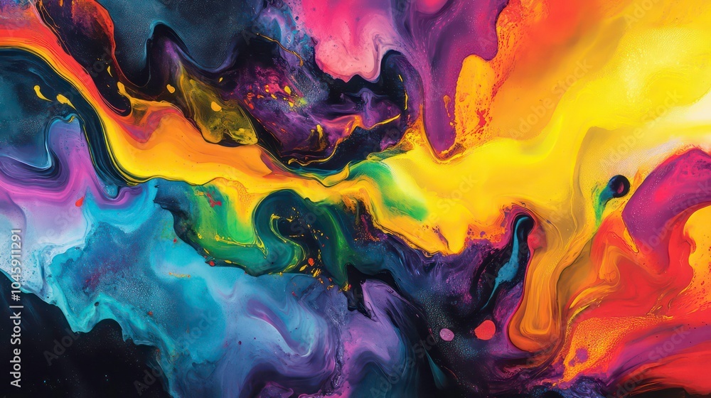 Abstract colorful liquid marble pattern with flowing vibrant colors and swirled textures. Abstract colorful liquid marble pattern with flowing vibrant colors and swirled textures.