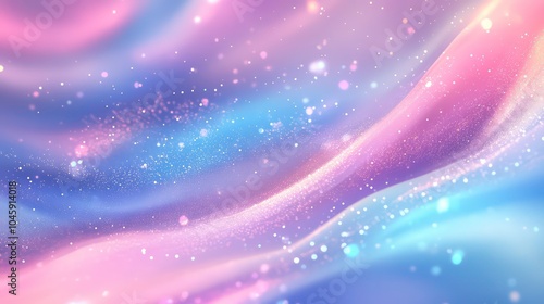 Abstract background with soft pastel pink, blue, and purple colors with a subtle glitter effect.