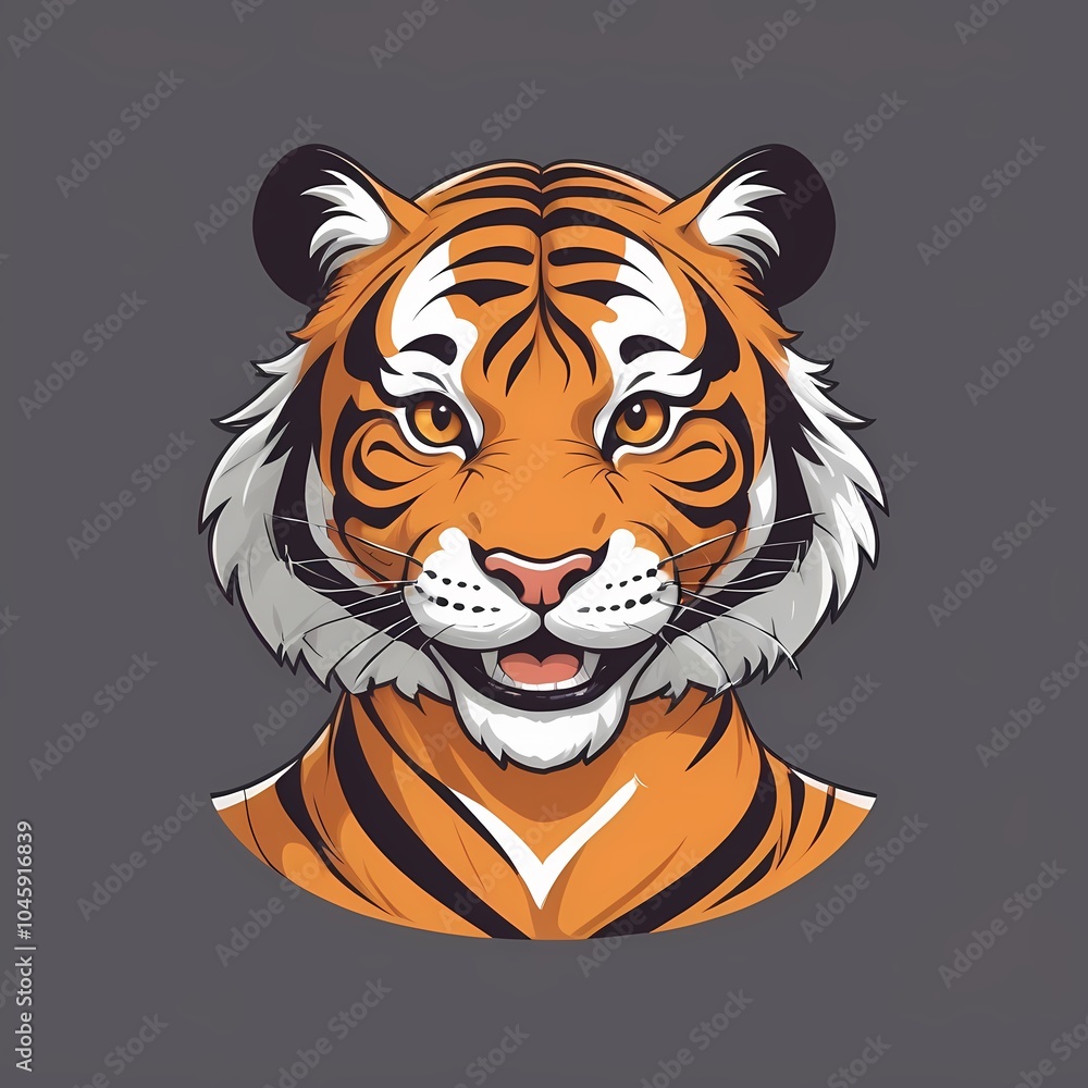 smiling tiger, tiger vector, tiger illustration, animal vector, cartoon tiger, cute tiger, playful tiger, wildlife vector, colorful tiger, tiger head, vector animal art, tiger portrait, smiling animal smiling tiger, tiger vector, tiger illustration, animal vector, cartoon tiger, cute tiger, playful tiger, wildlife vector, colorful tiger, tiger head, vector animal art, tiger portrait, smiling animal
