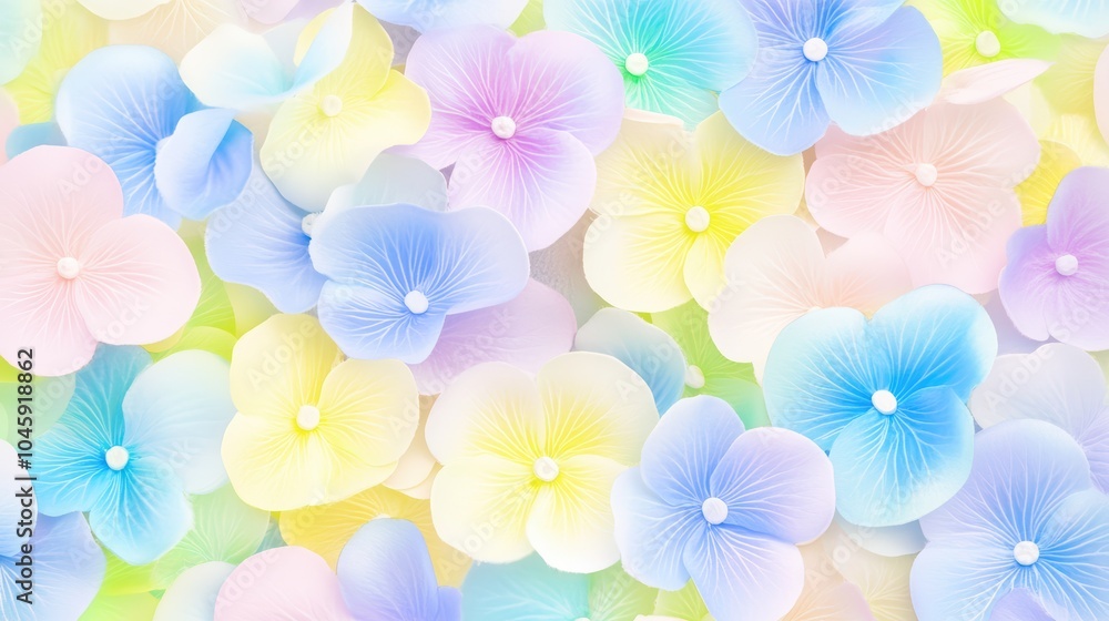 Soft Pastel Flower Petals Filling the Frame Soft Pastel Flower Petals Filling the Frame