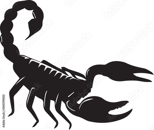 Scorpion silhouette vector EPS 