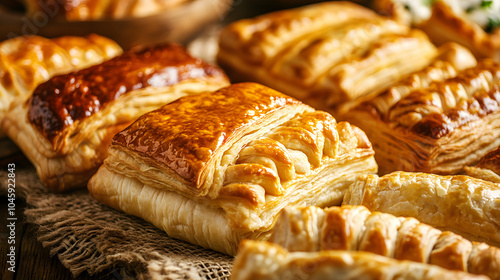 Golden and Flaky Freshly Baked Puff Pastry Next to a Selection of Frozen Alternatives