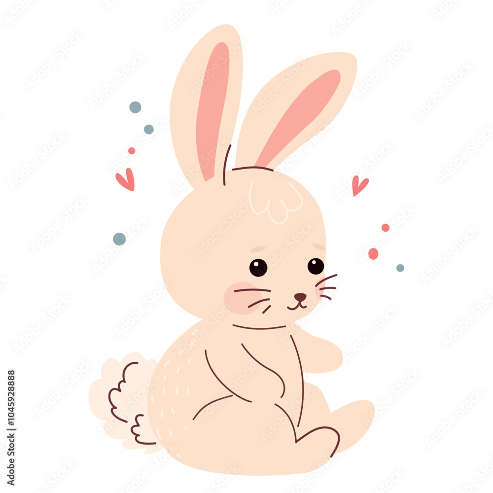 cute bunny. vector illustration of rabbit cute bunny. vector illustration of rabbit