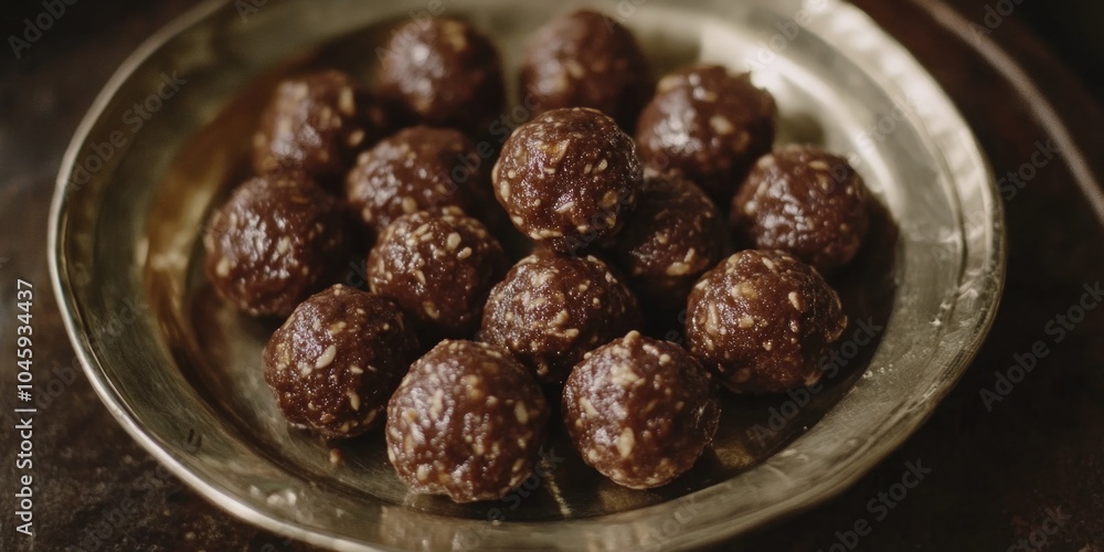 Artisanal Chocolate Truffles in Bowl Artisanal Chocolate Truffles in Bowl