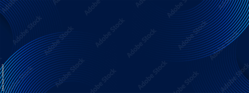 modern blue background with curved and overlapping blue gradient lines