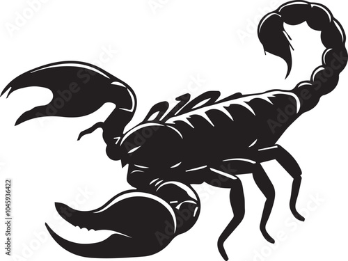 Scorpion silhouette vector EPS 
