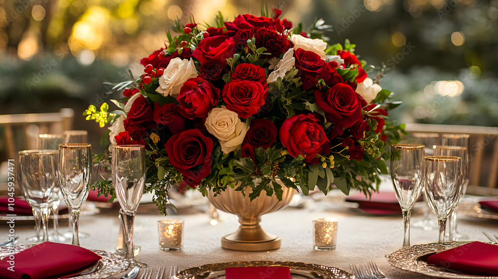 Elegant Winter Wonderland Office Event: Celebrating Achievements and Vital Updates in a Festive Atmosphere with Maroon and Gold Elegant Winter Wonderland Office Event: Celebrating Achievements and Vital Updates in a Festive Atmosphere with Maroon and Gold