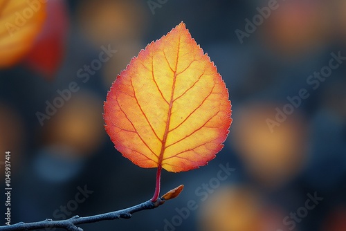 Autumn leaves closeup background