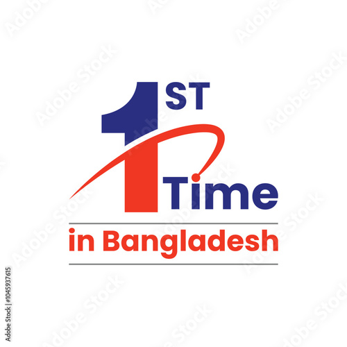 1st Time in Bangladesh Logo Vector