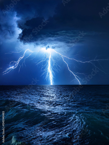 lightning in the sea