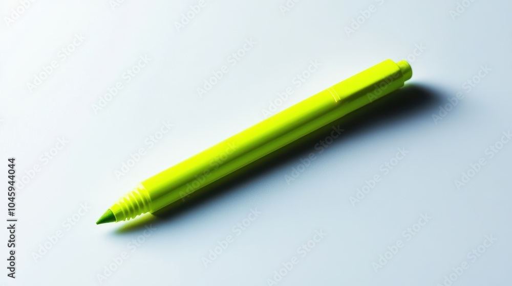 Isolated green highlighter on white background Isolated green highlighter on white background