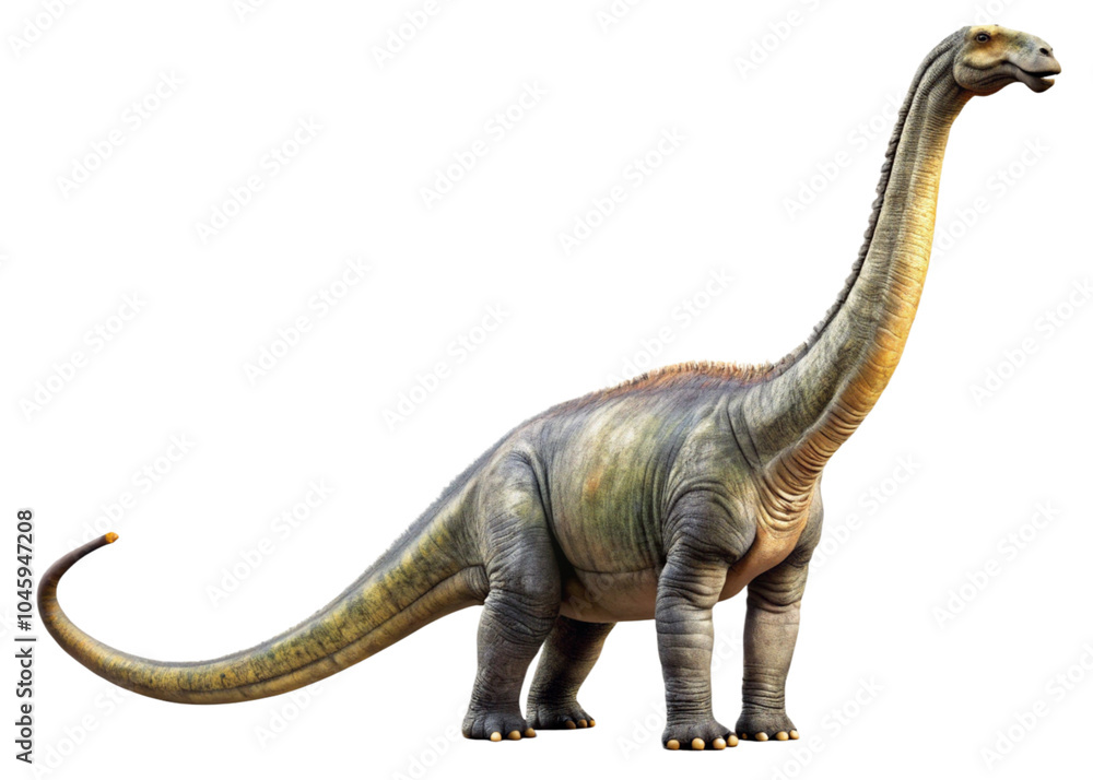Naklejka premium Brontosaurus dinosaur isolated. 