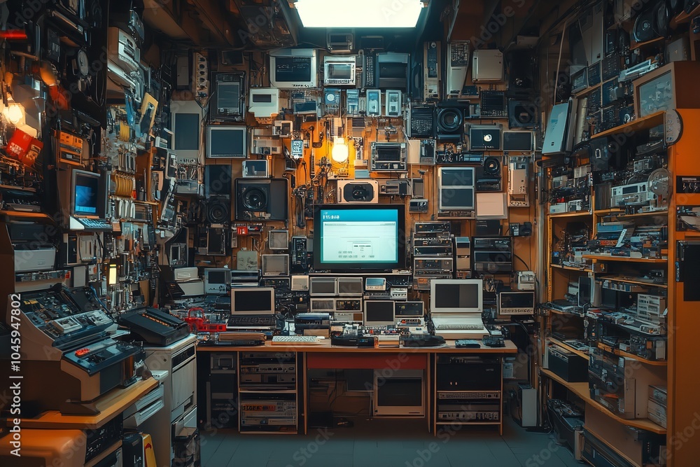 Electronics retail shop. Electronics retail shop.