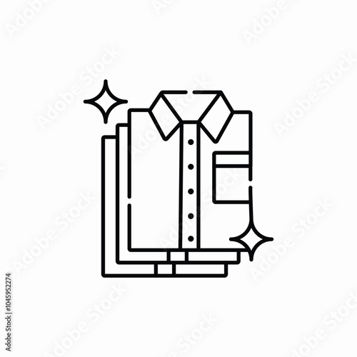 clean shirts icon sign vector