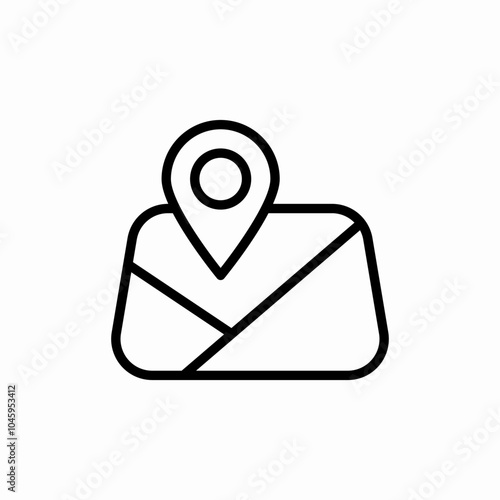 map location pin icon sign vector