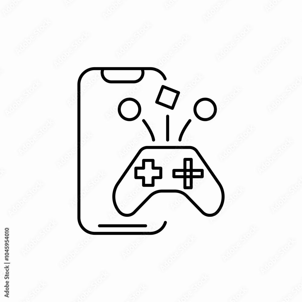 phone game icon sign vector phone game icon sign vector
