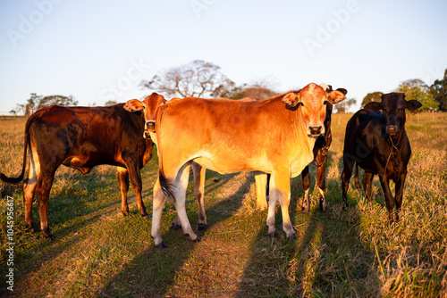 cows on the farm photo